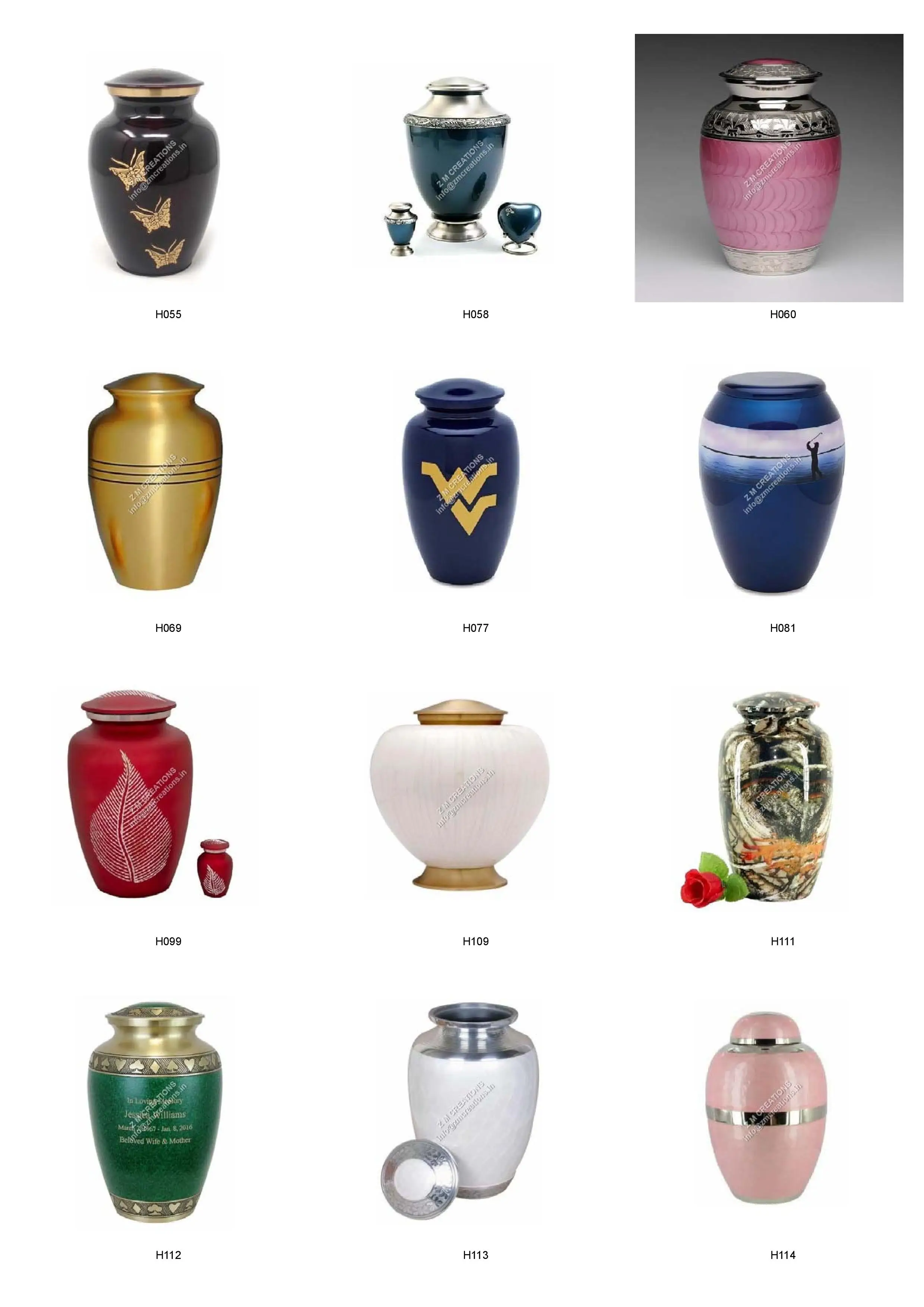 Adult Funeral Memorial Cremation Urns for Ashes Large Twilight Pewter Adult Cremation Brass Urn