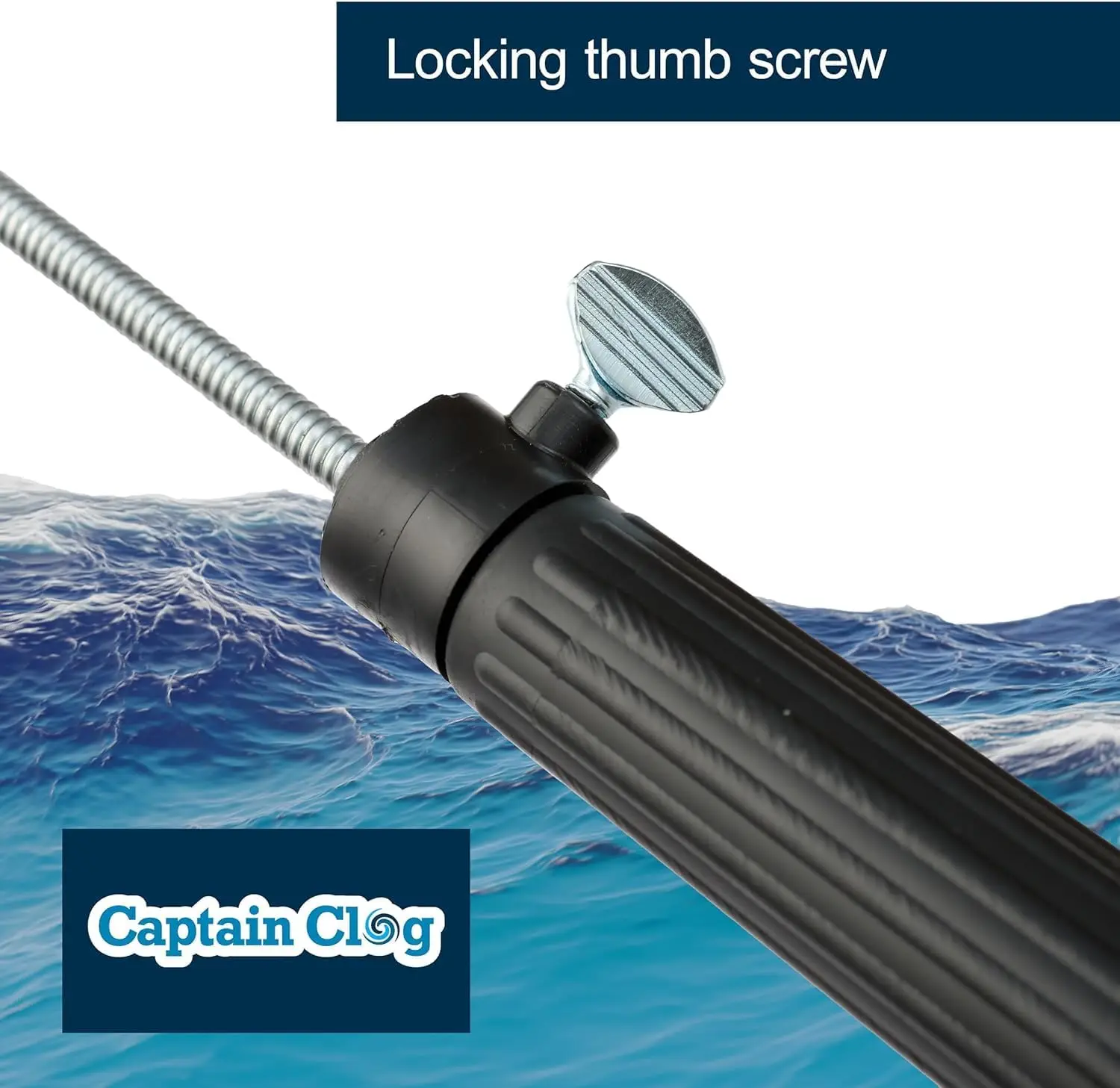 Drain Auger Drain Snake Drain Clog Remover 1/4 x 15 with Drum - Plumbing Tools - Durable Rust-Resistant & Multi-Size