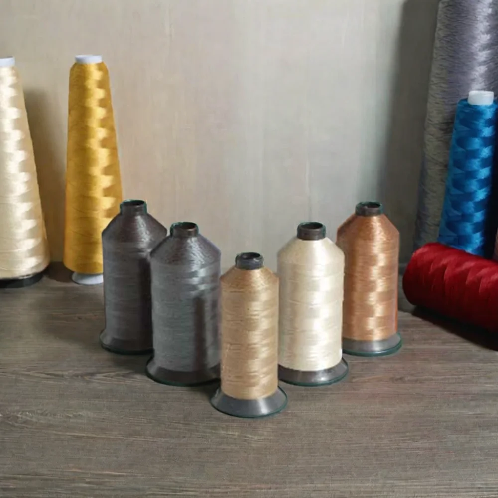 Dyed Pattern Spun Polyester Bonded Industrial Sewing Thread Recycled Tex 70 Strong Sewing Thread for Leather