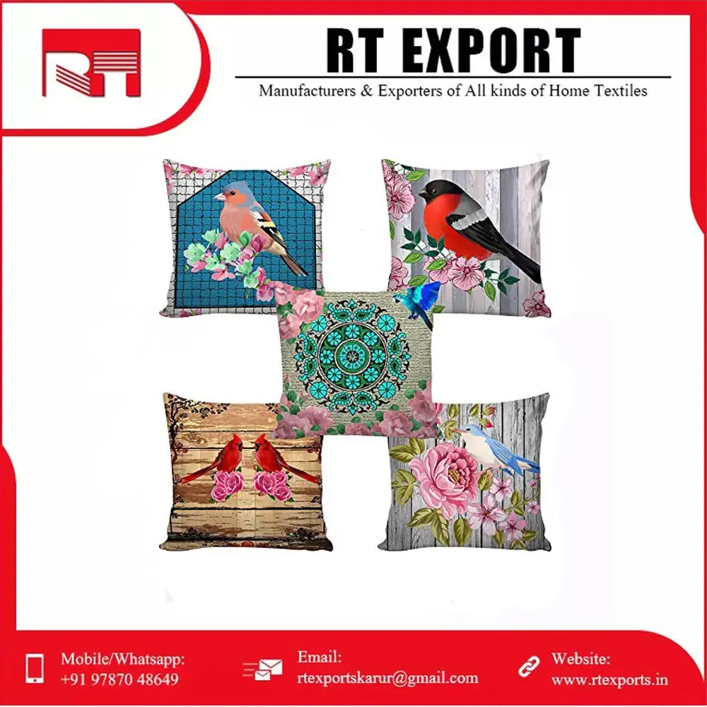 Latest Design Decorative 100% Pure Cotton Customized Home Decoration Pillow Cases Pillow Cover