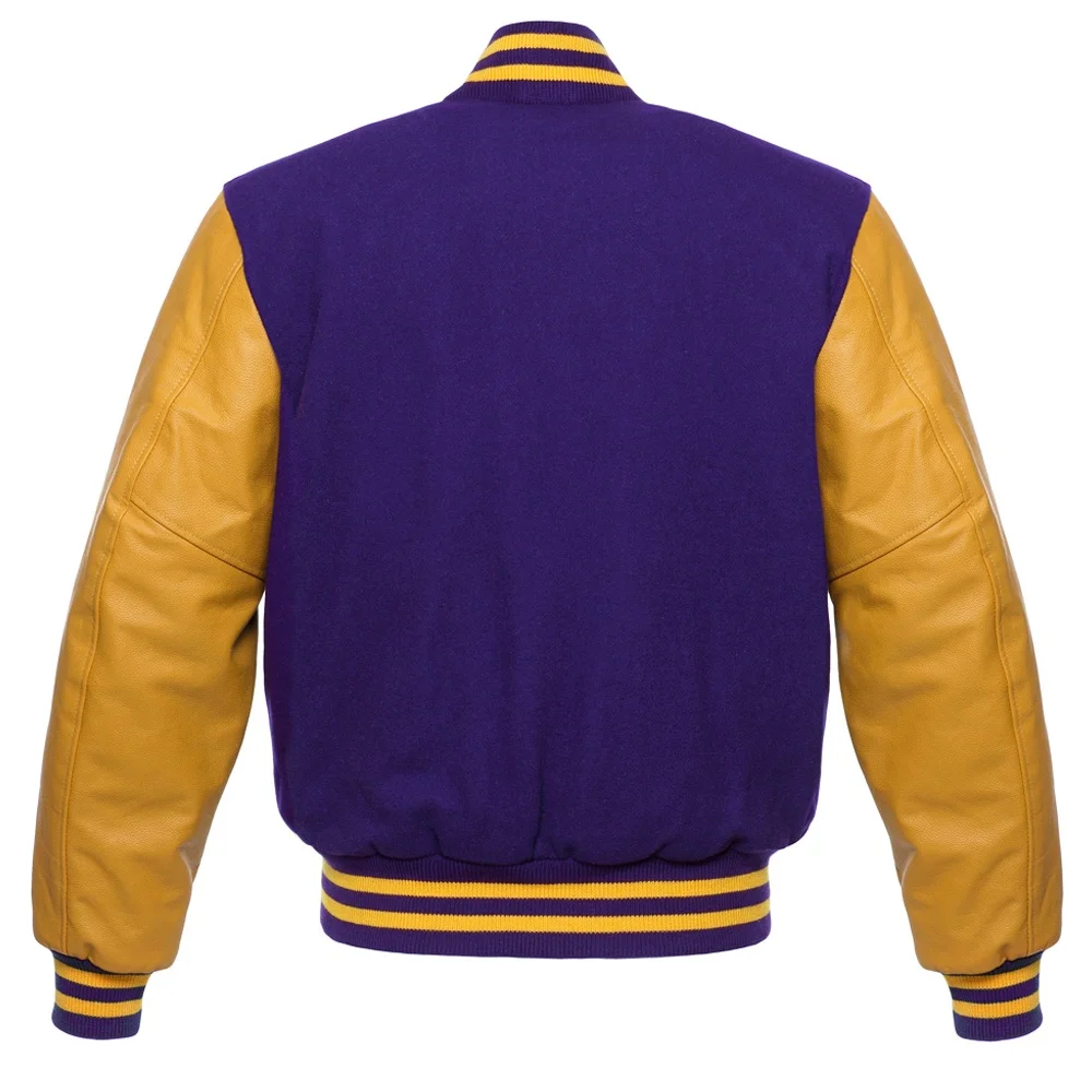 Custom High Quality Cotton Varsity Baseball Jackets Plus Size Waterproof Feature Winter Season Embroidered Leather Printed