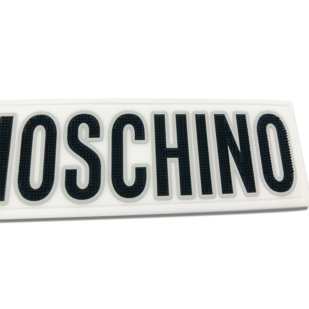 Custom Designer Silicone 3D Pvc Luxury Flag Patches Rubber Brand Logo Velcroc Patch