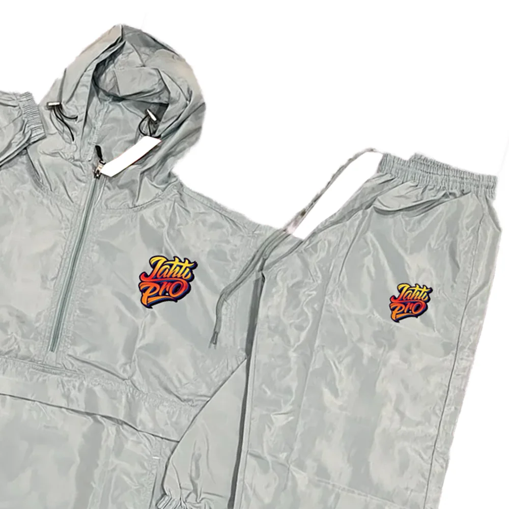 Branded OEM Boys Custom Polyester Nylon Zipper Male Two Pieces Jogger Sweatsuits Tracksuit Windbreaker Set for Men