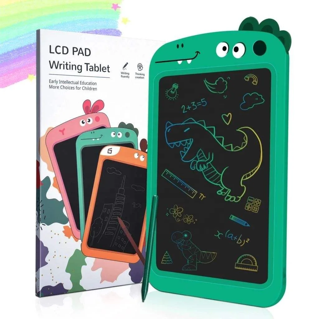 Samtoy 8.5 Inch Educational Portable Erasable Cartoon Drawing Toy Handwriting Board Magnetic Tablet IPad LCD Writing Board