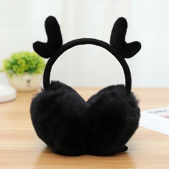 Trendy Fashionable Stylish Soft Cozy Fluffy Plush Winter Earmuff With Customized Accessories