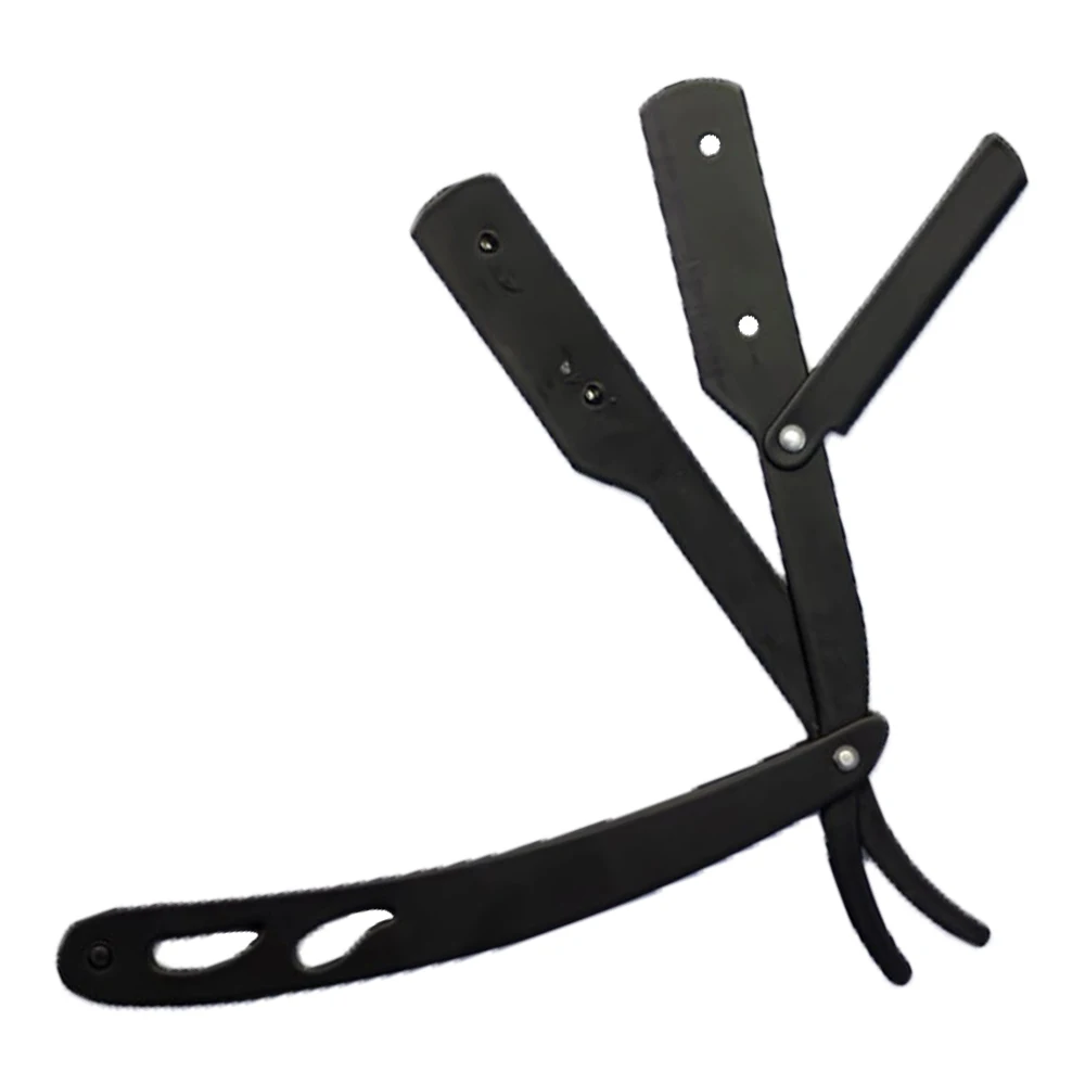 Wholesale steel handle beard barber straight metal shaving razor made by ZH INTERNATIONAL