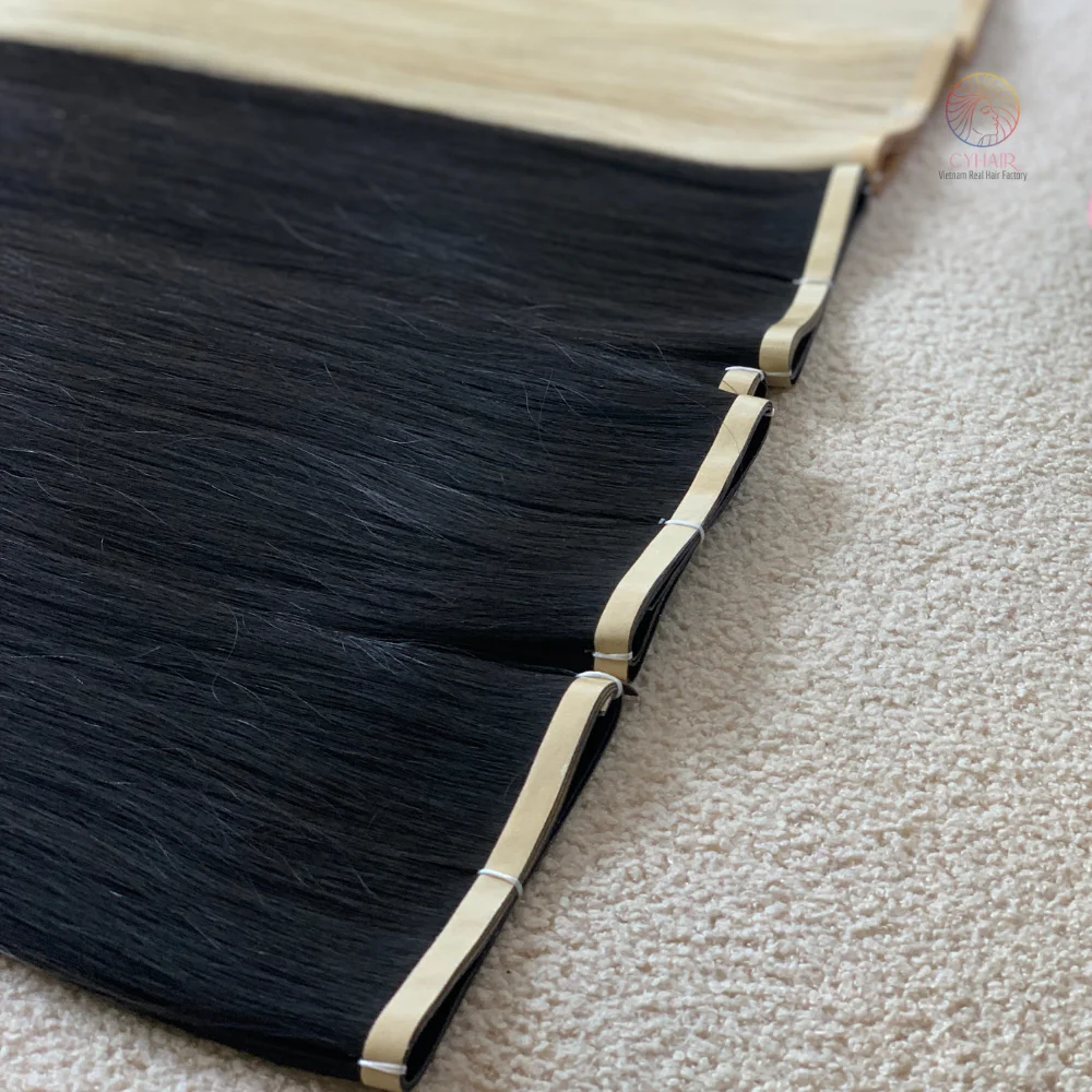 Best Quality Vietnamese Raw Long Tape In Hair Extension Natural Color Real Human Tape Hair Extension
