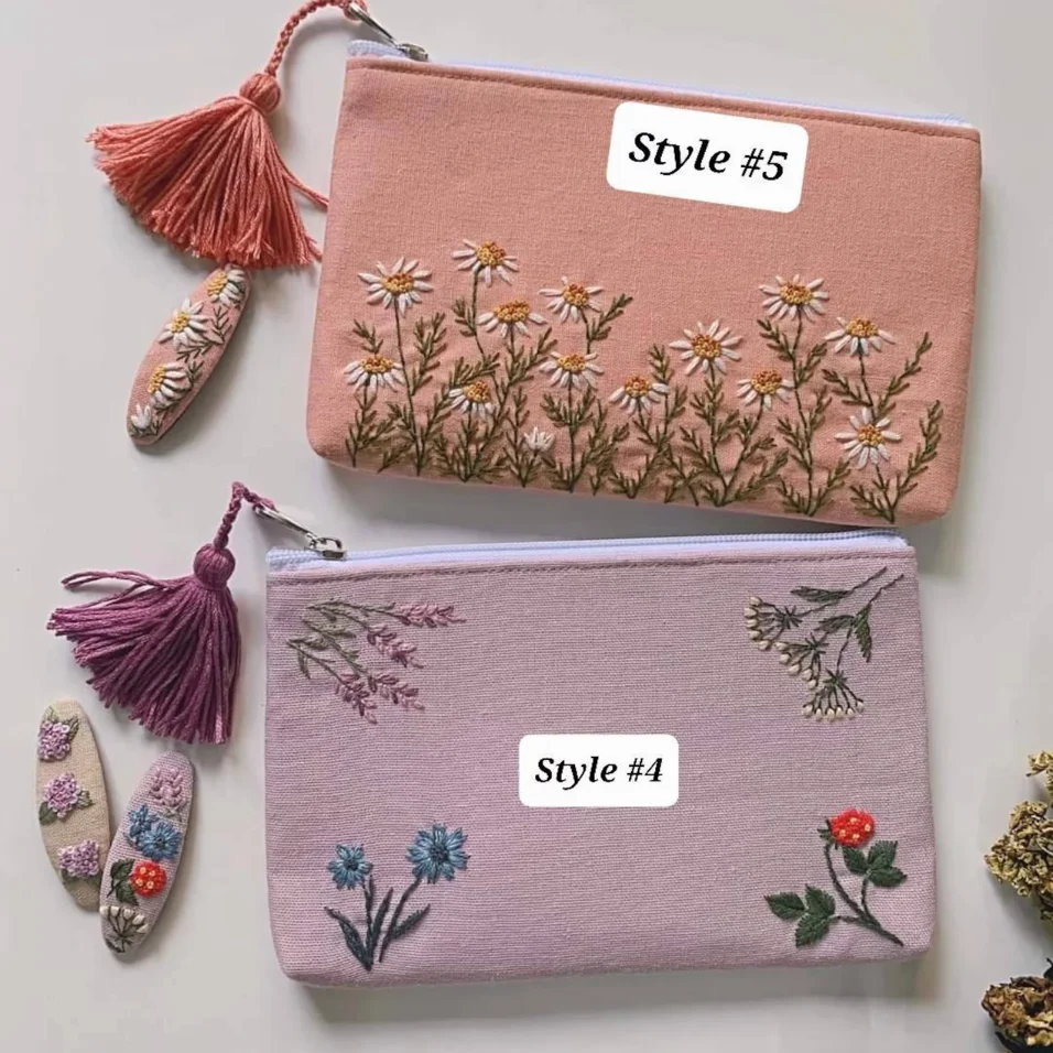 Hand Embroidered Linen Bag With Embroidery Different Colors Linen Backpack 100% Soft Washed Linen OEM Made In Vietnam