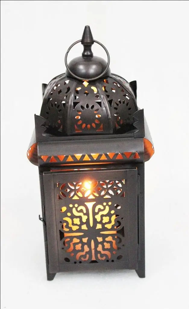 Best Sale Latest Decorative Glass Mosaic Candle Lantern Custom Matte Antique Luxury Garden Lighting Home Decor