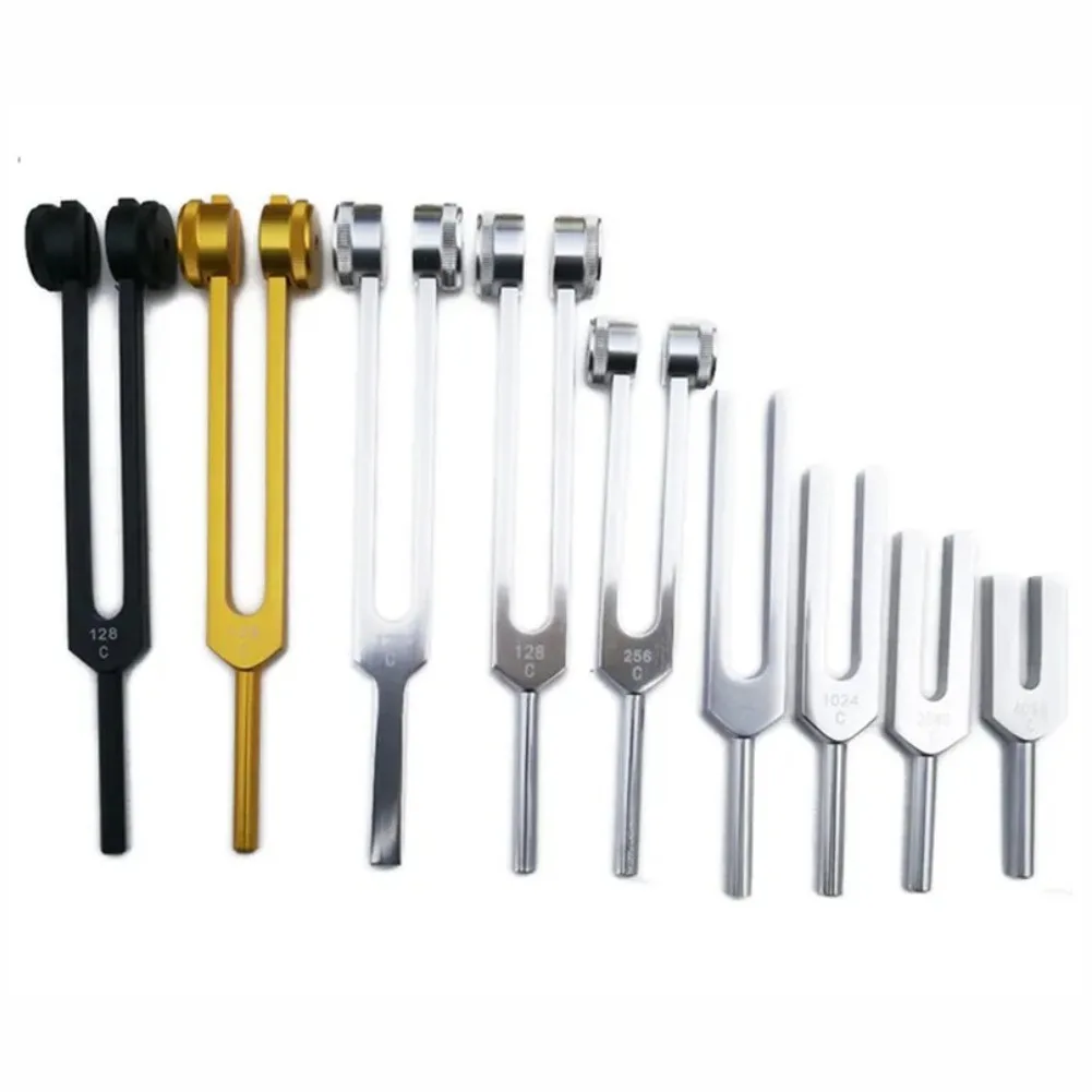 Stainless Steel Hearing Frequency Tuning Fork Medical Stainless Steel Diagnosis ENT Tuning Forks Kits Medical Hand Tools Set