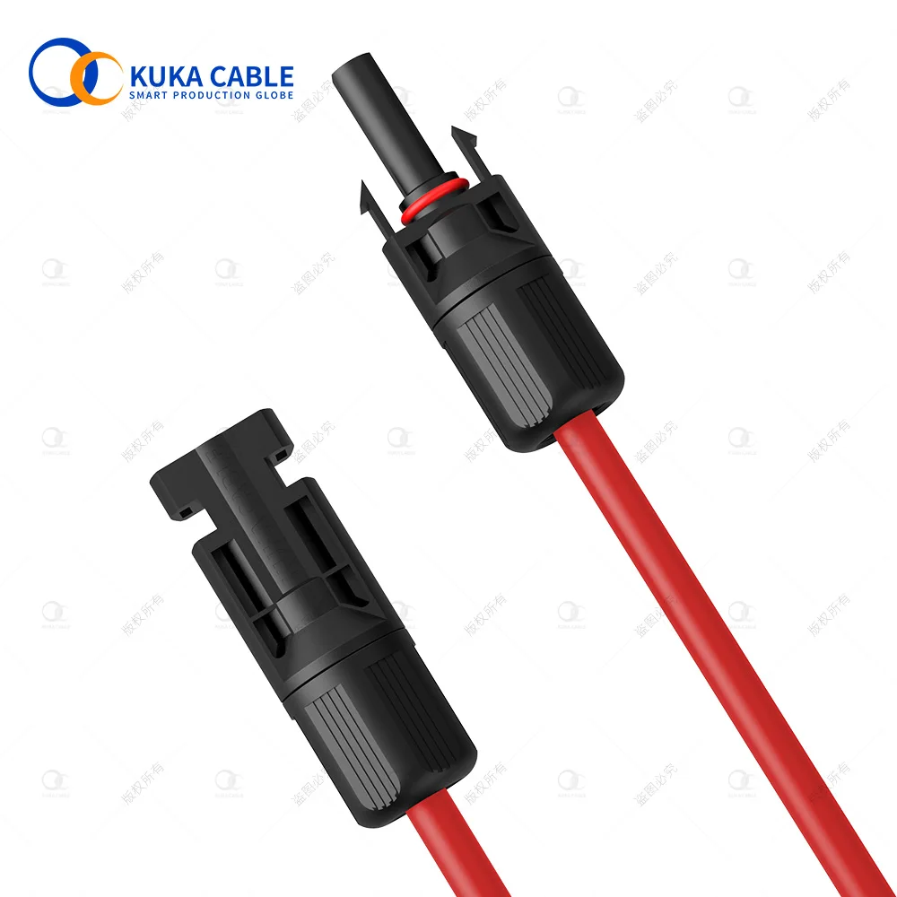 Manufacturer Solar cable wire 6MM2 DC power PV solar panel cable with Solar connector