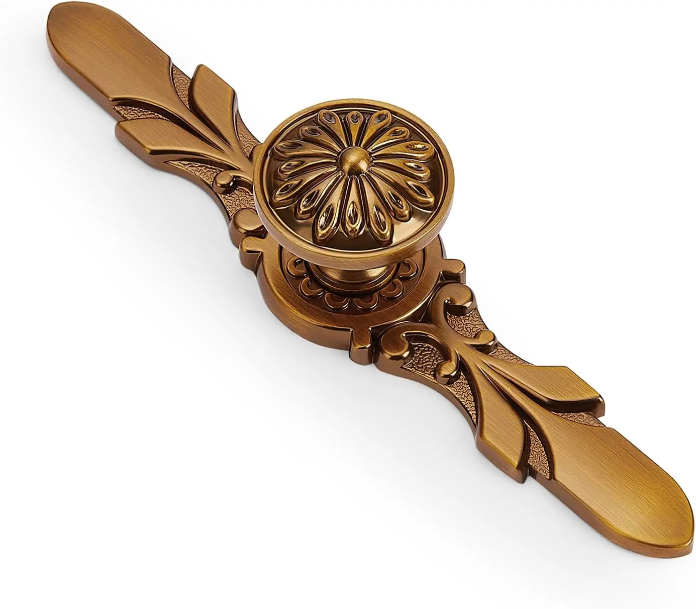 Hardware Kitchen Cabinet Antique Brass Knobs  Office Bathroom Dresser Drawer Wardrobe Flower knobs and Cupboard Door Metal