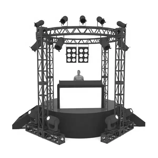 Outdoor Concert DJ Show Lighting Truss with Lighting System Aluminum Sports & Entertainment Stage Roof Truss Bar Cover