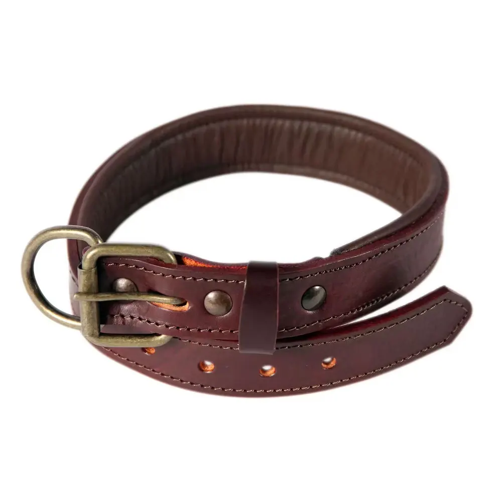 Индивидуальные кожаные ошейники для собак, персонализированный дышащий ошейник для собак