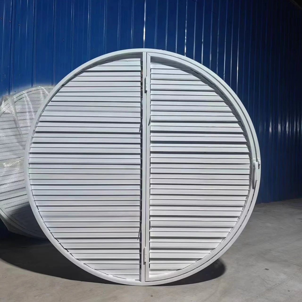 CE AS2047 TOMA Customized Special Design Round Arch Triangle Windows Glass Wooden Fixed Louver  Aluminium Windows