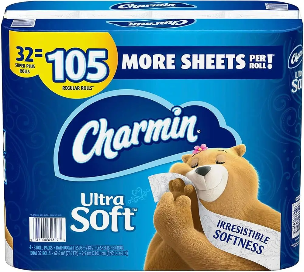 CharminUltra Soft 32 Super Plus Rolls=105 Regular Rolls