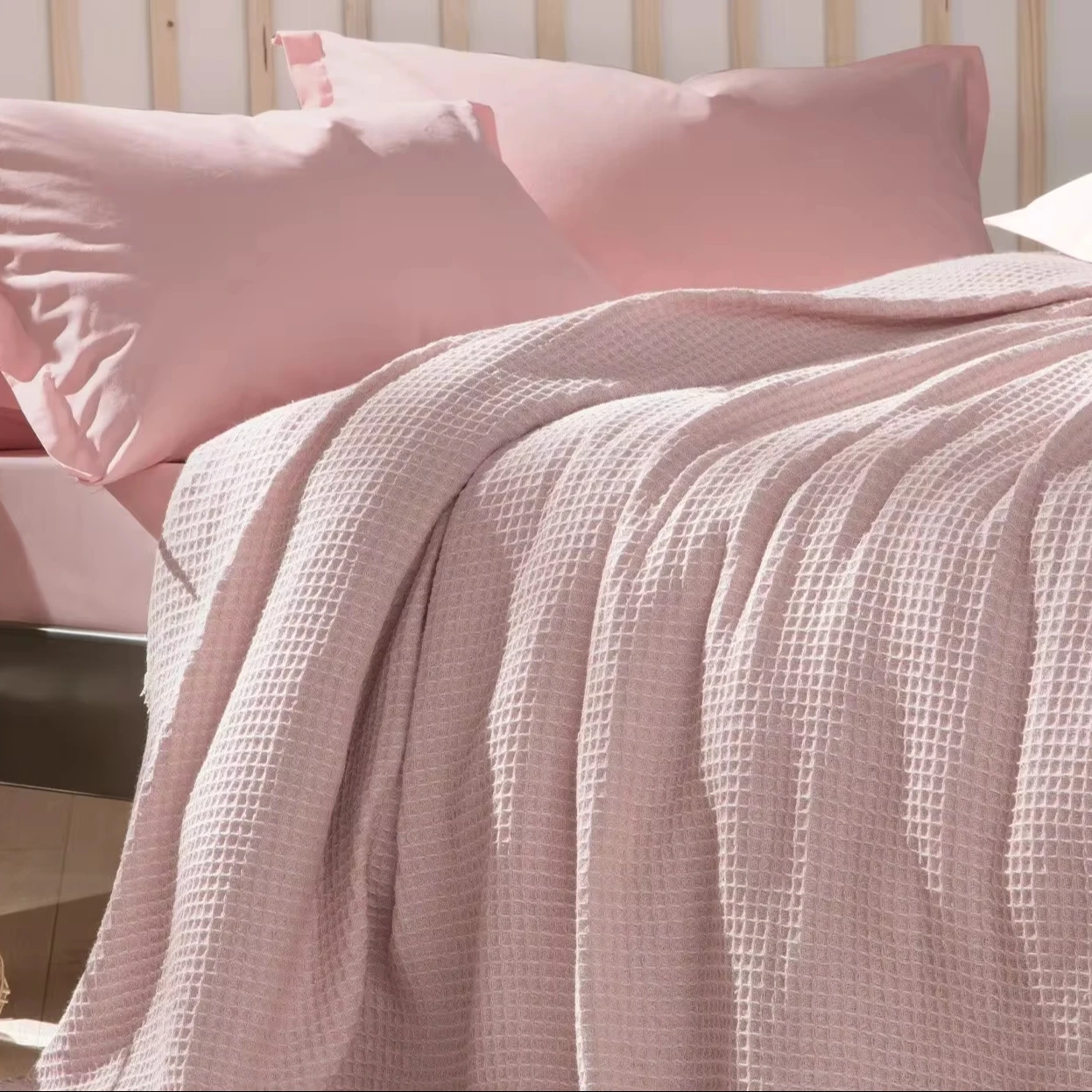 Turkish Cotton 100% High Quality Duvet Cover Set Powder Pink Home Textile Various Trendy Designs Printed Woven Technique