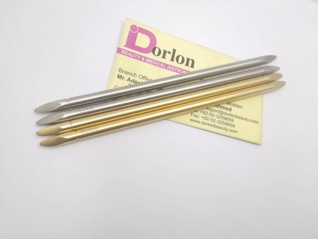 High Quality Reusable Eyebrow Wax Sticks Stainless Steel Brow Waxing Stick Custom Logo Pusher Waxing Spatula