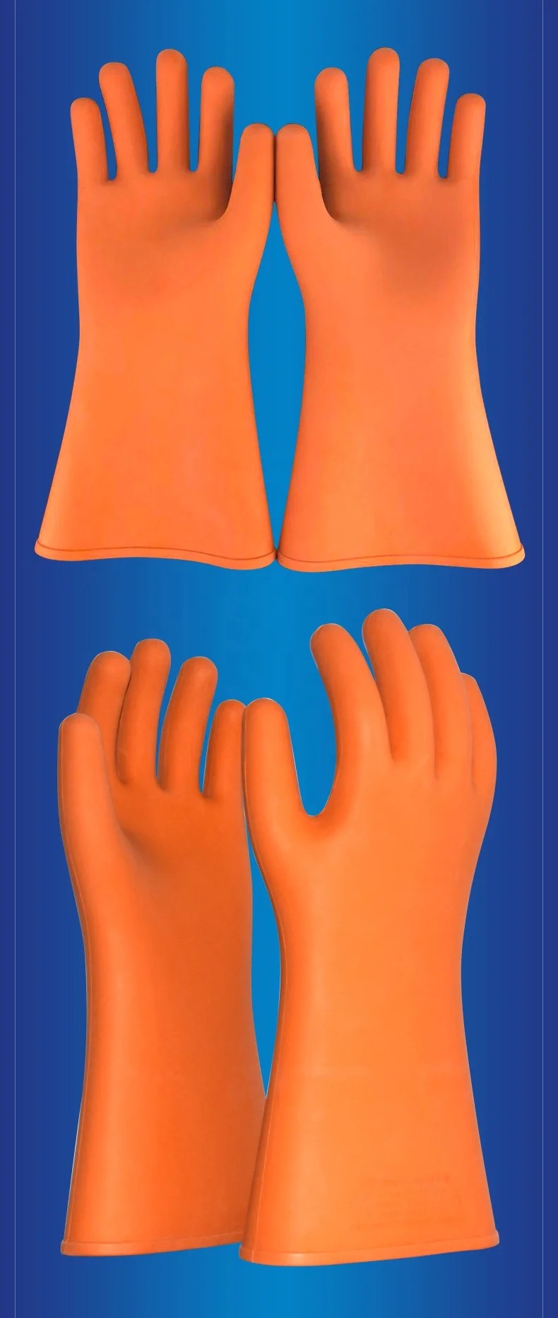 work safety glove 12KV,20KV,35KV 10kv electrical insulated working gloves High Voltage insulation Gloves Safety insulated Gloves