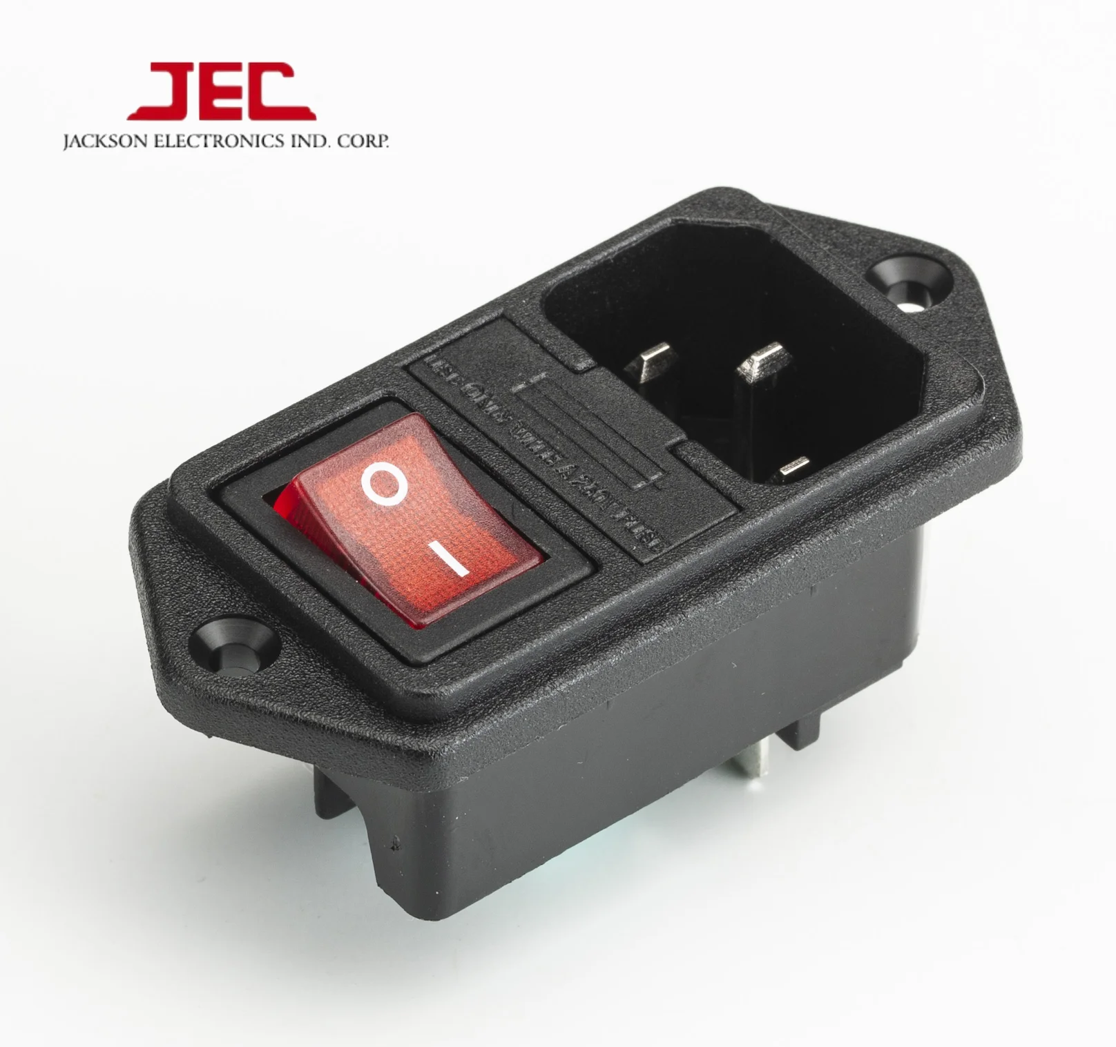 JEC Taiwan Polysnap AC Inlet Socket with switch & fuse holder