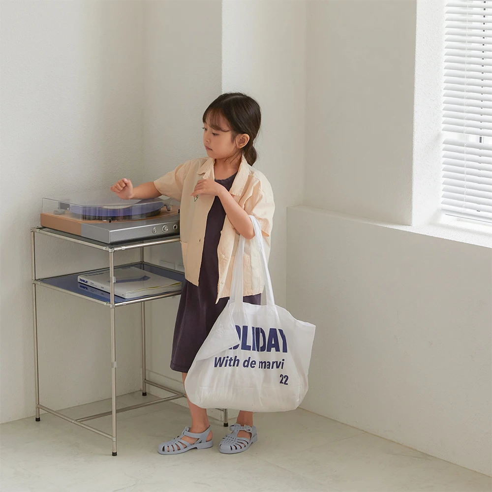 DE MARVI Kids Toddler Cotton Letter eco shoulder bag Boys Girls Summer Four season Wholesale Korean Manufacturer MADE IN KOREA