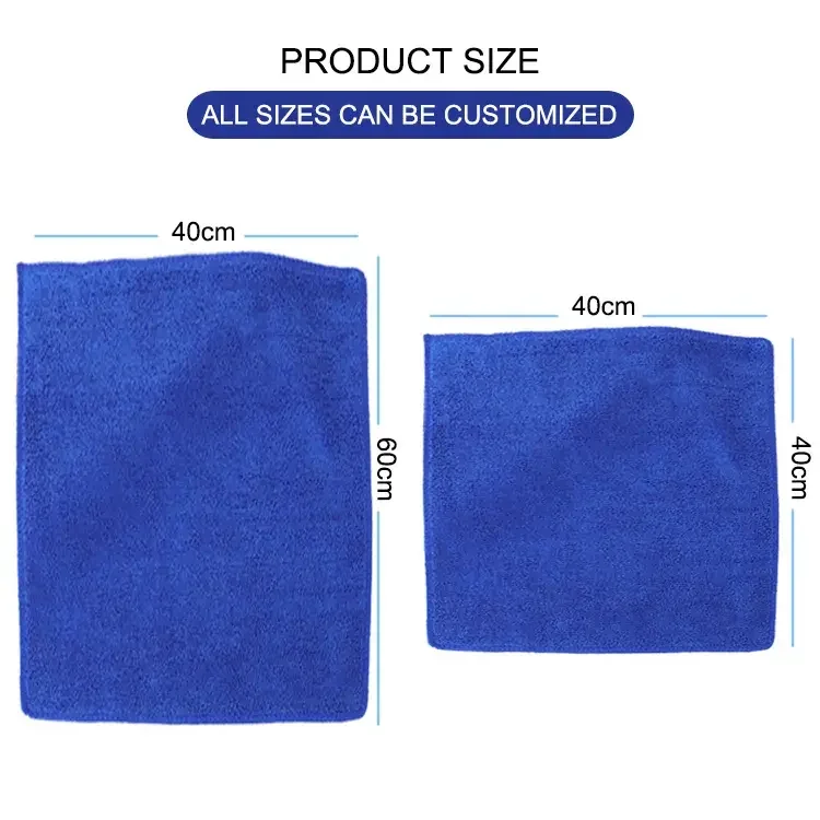 85 polyester 15 polyamide microfiber mop towel  for cleaning new cleaning bulk terry towel x3 colors rags custom logo