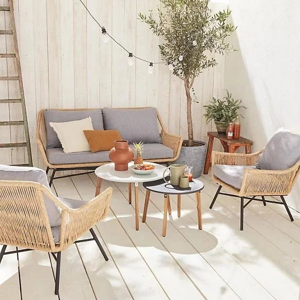 Best Supplier -  Rattan Bamboo Sofa Sets - Wholesale  Garden Sofa Outdoor Furniture Export to USA, EU Market