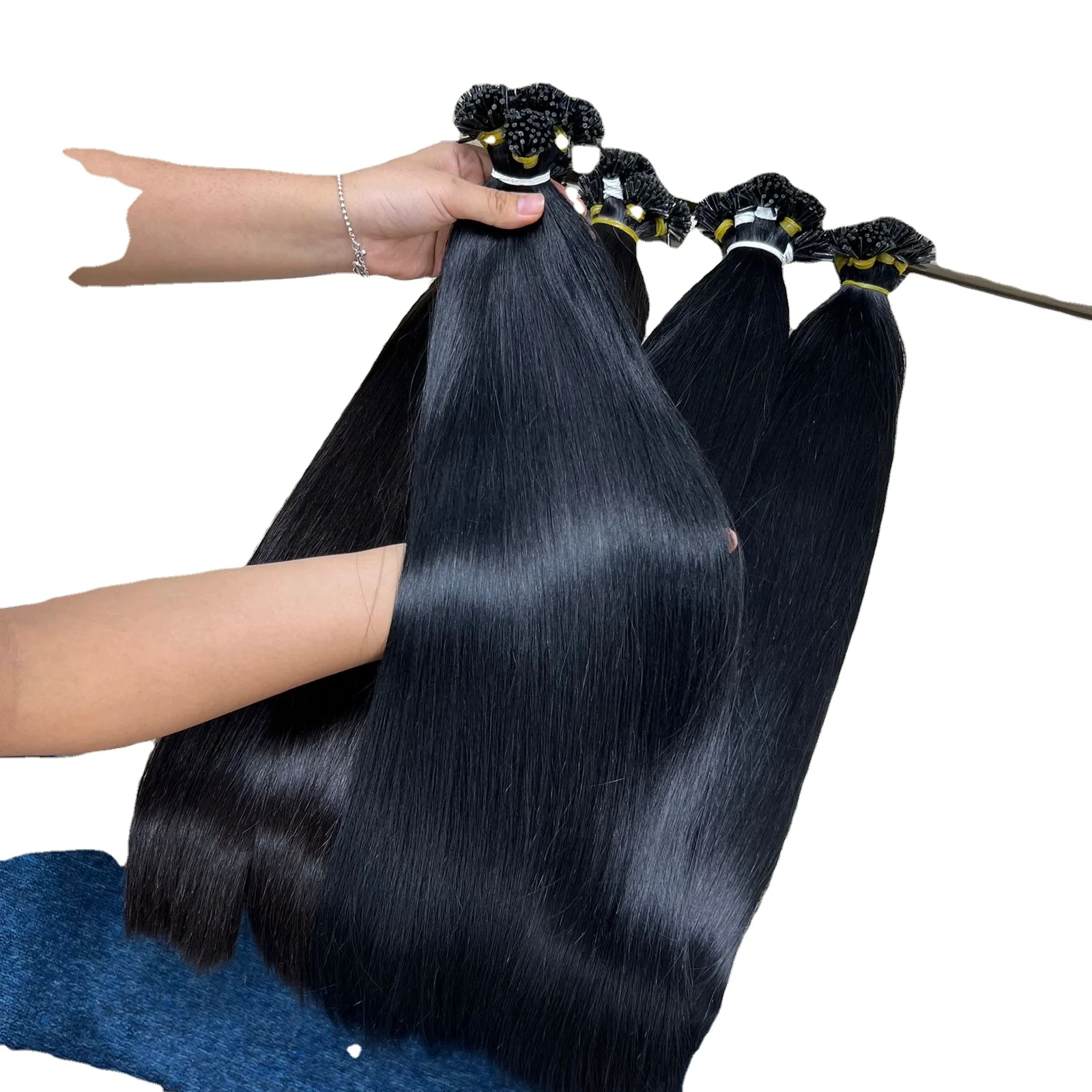 Bone straight wholesale raw  hair weave bundle Human Hair Extensions  silky and smooth Vietnamese human hair