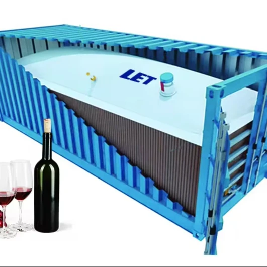premium wine flexitank in 20ft container