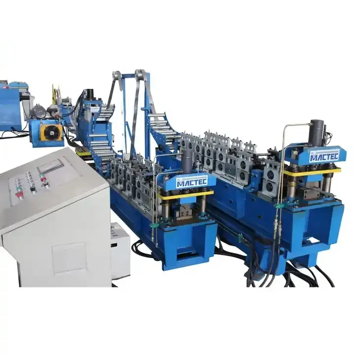 Fast Speed Tile Forming Machine High Grade Steel Easy Installation V Shape Steel Beam Roll Forming Machine