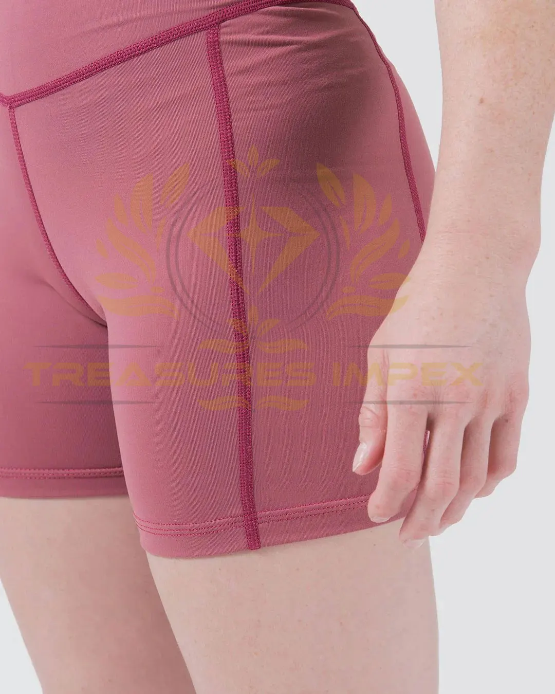 Custom Made Gym Shorts Sportswear Running Short Pant High Waist Nylon Compression Yoga Shorts Women Gym Training Shorts