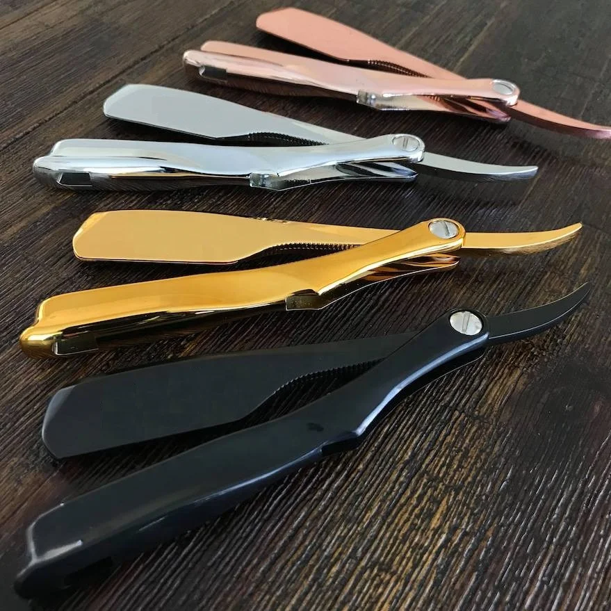Men Barber Tools Manufacturer Wholesale Personal Care Beauty Barber Straight Folding Razor