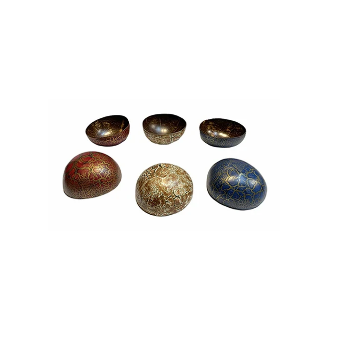 Wholesale eco-friendly thailand coconut bowls vietnam handcrafted coconut bowl sets for tableware