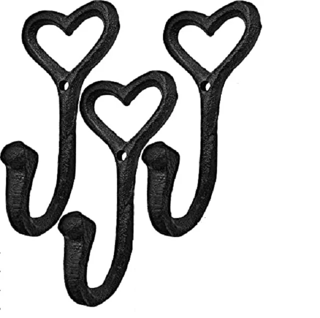 Hot Sale  Metal Hook Wall Decorative Round Shaped Removable Black Plate  For Home Office Keys Towel  Kitchen Cup