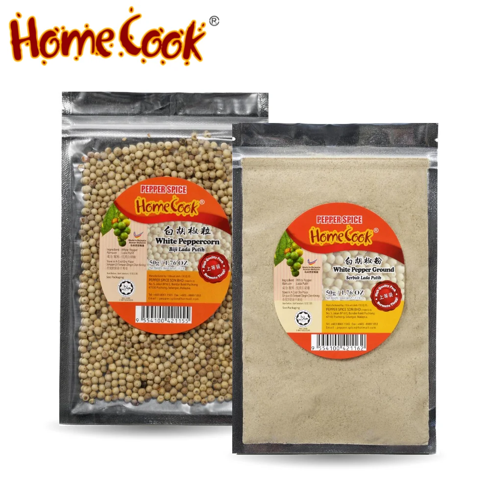 Delicious Pungent Pure Ground White Pepper Mesh 50g Price Negotiable Low MOQ For Chicken Soup Base Mustard Flavouring Powder