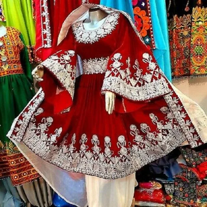 New Style Muslim Women Afghani kuchi Ladies Dress for wedding & party frock with all custom size and colors afghan dress