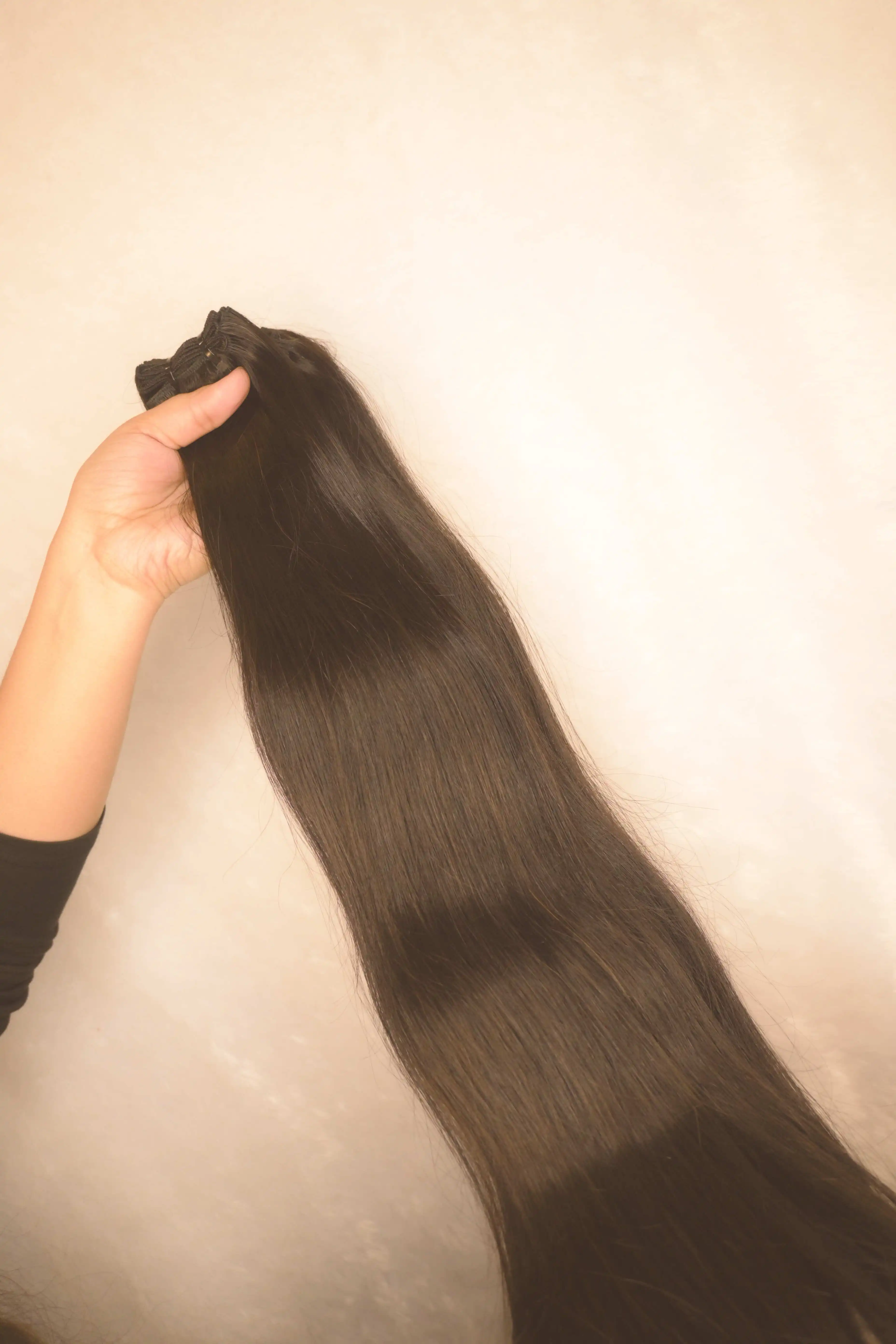 Thick Bottom Strong Weft Raw Virgin  24 Inch Indian Raw Human Hair Extensions