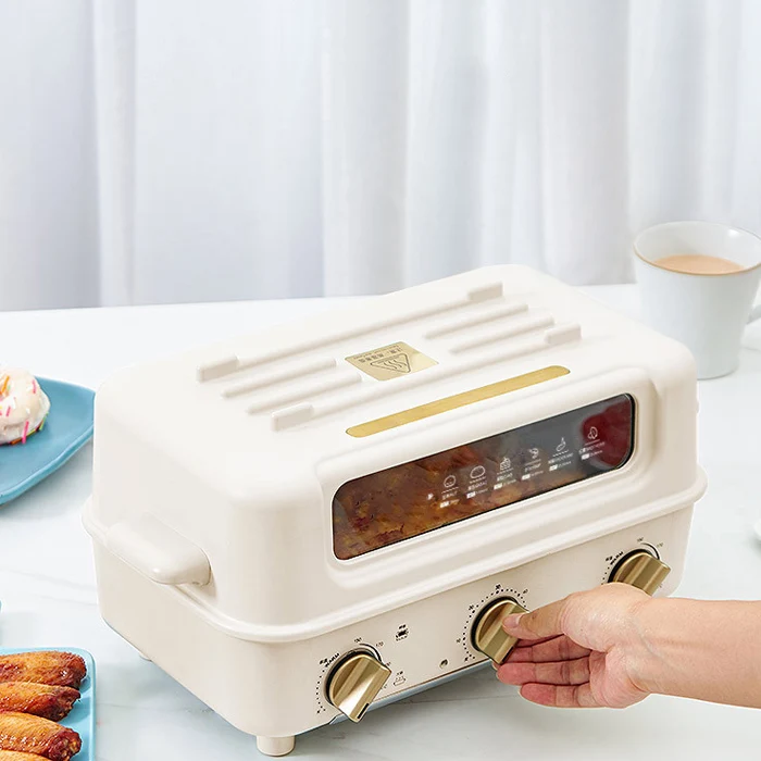 Ceramic Non-Stick Hot Pot and BBQ Grill Fried Pan 2 in 1 Roast Pan Electric Oven