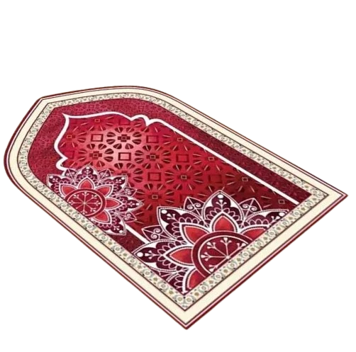 Embroidery Design Printed Foam Velvet Masjid 3D Digital Islamic Silk Room Saudia Rugs Janamaz Namaz Praying Mats Wholesale OEM