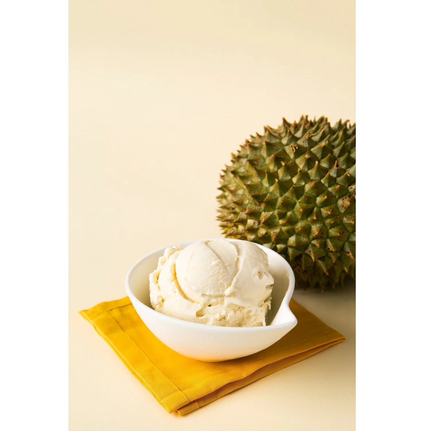 Strong Fragrant Dairy Products Bag Box Packaging Delicious Healthy Handcrafted Fruity 16oz Pint Mao Shan Wang Durian Ice Cream