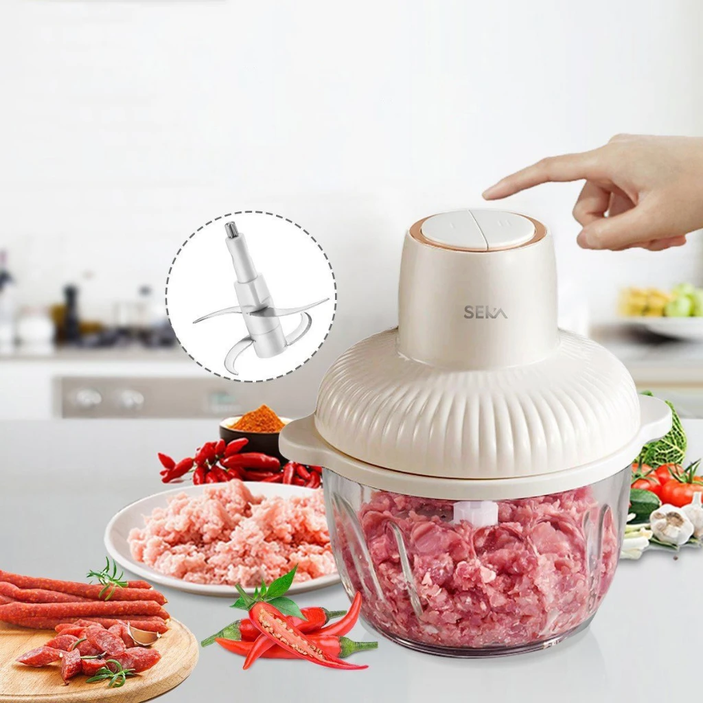 High Quality Vietnam Small Kitchen Appliances 2L capacity 500W capacity KAW SEKA multi-function 4-blade Meat Grinders