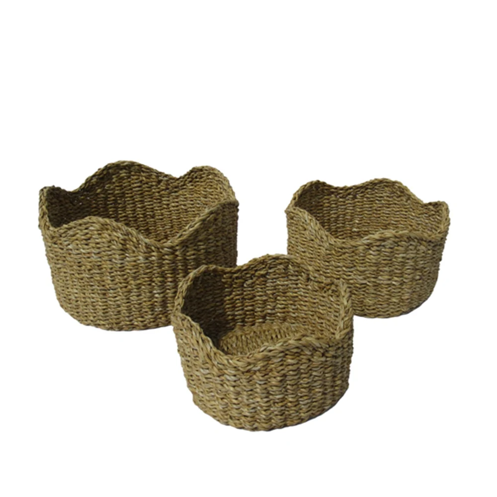 Handmade wicker basket and rattan basket for vegetable storage and kitchen room decoration manufacturing by BD Creation Banglade