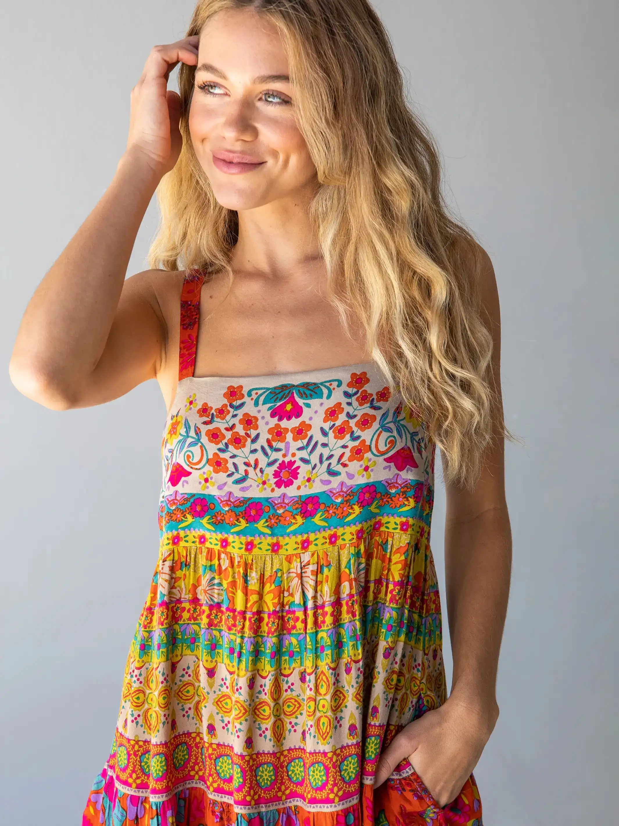 Bohemian Beach Dress Summer Rayon Viscose Ladies Fashion Wear Flower Printed Maxi Long Clothing Women Boho Floral Causal Dress