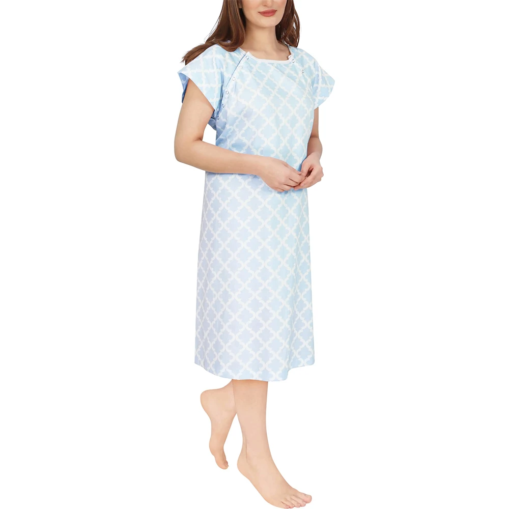 Premium Quality Cotton Medical Hospital Men Women Patient Gown / Wholesale High Quality Cotton Made Unisex Patient Gown
