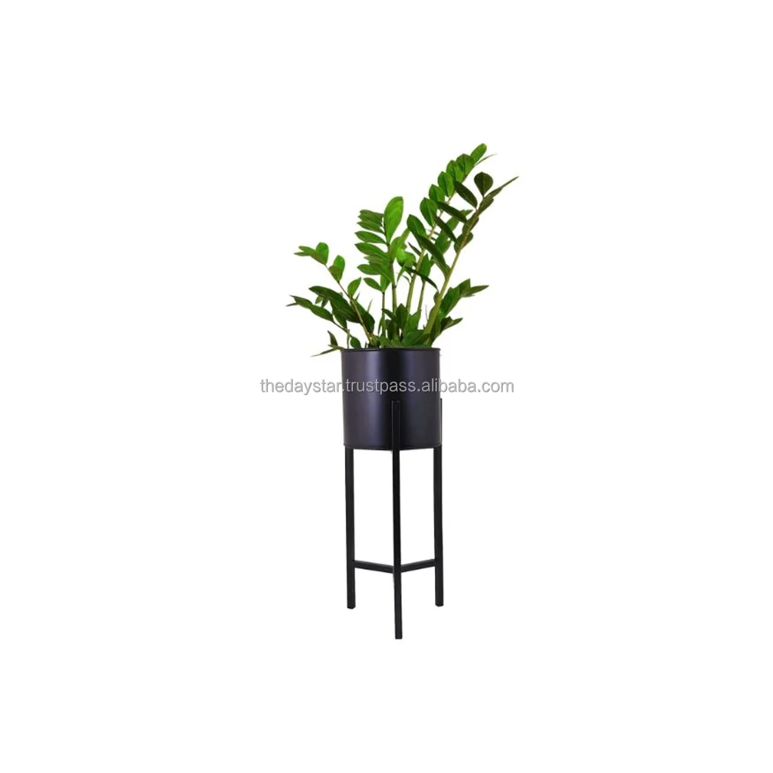 Customizable High Quality Metal Iron Decorative Mini Planter Pot With Stand For Home And Garden Decoration