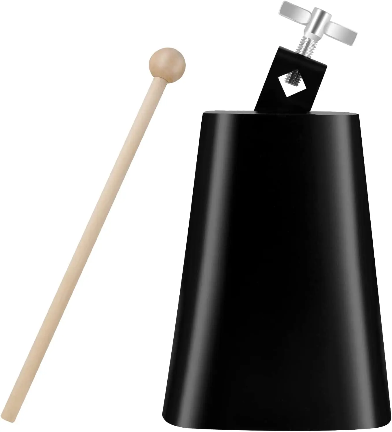 6 inch Metal Steel Cow Bells Noise Makers Hand Percussion Cowbell with Stick