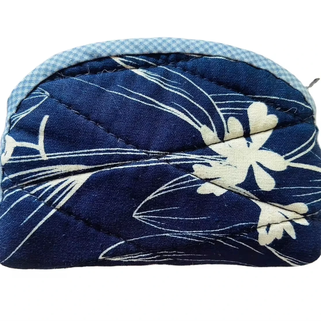 Премиум ручной работы Индиго синяя завязанная ткань для окрашивания монет кошелек милый стиль молния Экологически чистая пряжа процесс подарки ремесла