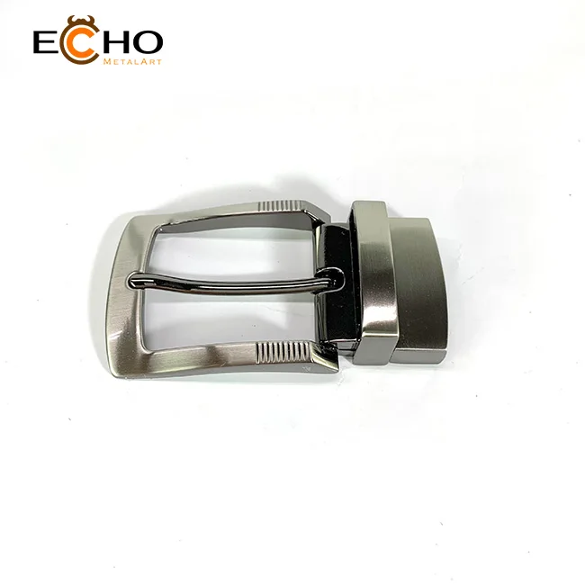Reversible pin buckle for genuine leather belt