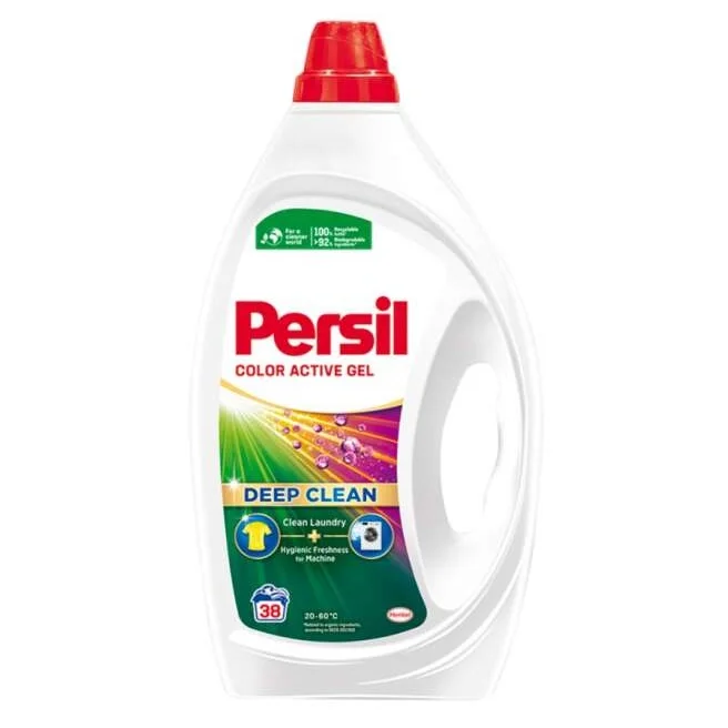 Color-Protecting Formula - Persil Color Active Gel Deep Clean - 38 Washes - High-Efficiency Laundry Detergent