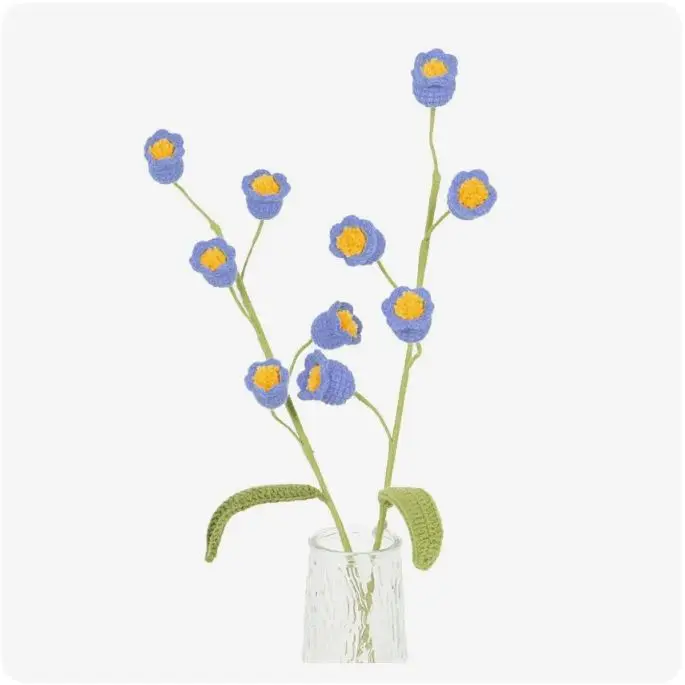Crochet Lily of the Valley for Bouquets - Blue Ocean Available in best Price
